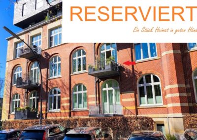 RESERVIERT – DENKMAL und MODERNE im EINKLANG        Wohnung im Palais Averhoffstraße