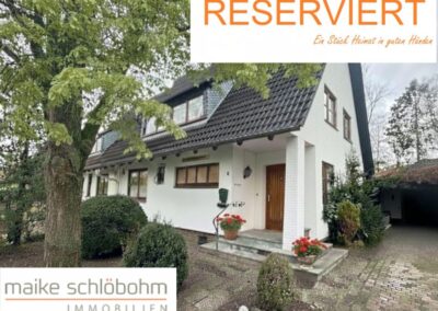 RESERVIERT RESERVIERT Ihr Familienprojekt im Grünen. Viel Platz für Träume in Reinbek.
