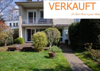 VERKAUFT Idyllische und bevorzugte Lage – Endreihenhaus + Garage bei Blankenese/Hirschpark