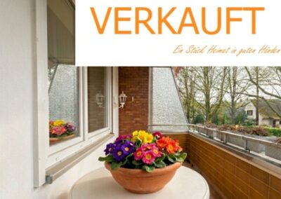 *verkauft*KOMPAKT + EXZELLENT aufgeteilt:                              Helle 2,5 Zimmer-Wohnung mit Südwestloggia