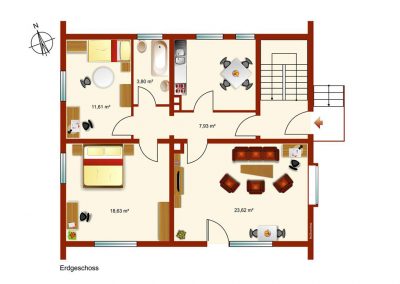 Solides ehrliches Haus möchte zum Leben erweckt werden! 6 Zimmer, Garten, Terrasse, Doppelgarage