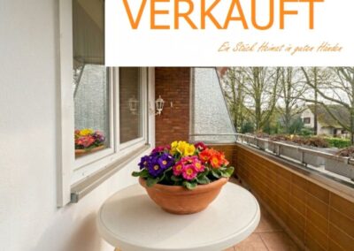 *verkauft*KOMPAKT + EXZELLENT aufgeteilt: Helle 2,5 Zimmer-Wohnung mit Südwestloggia